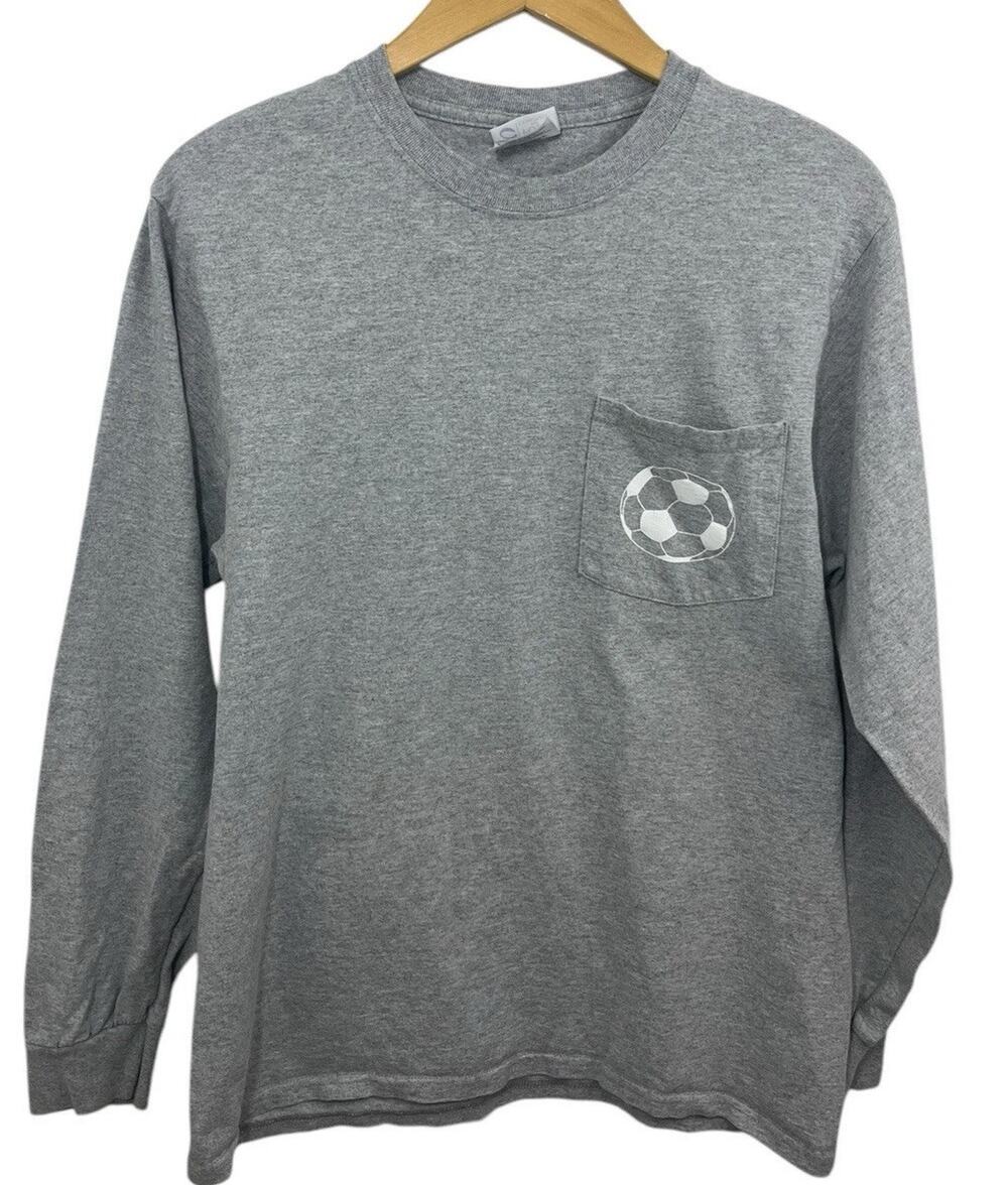 Soccer T-shirt Gray Mia Hamm Quote Long Sleeve Medium USWNT Blokecore Unisex